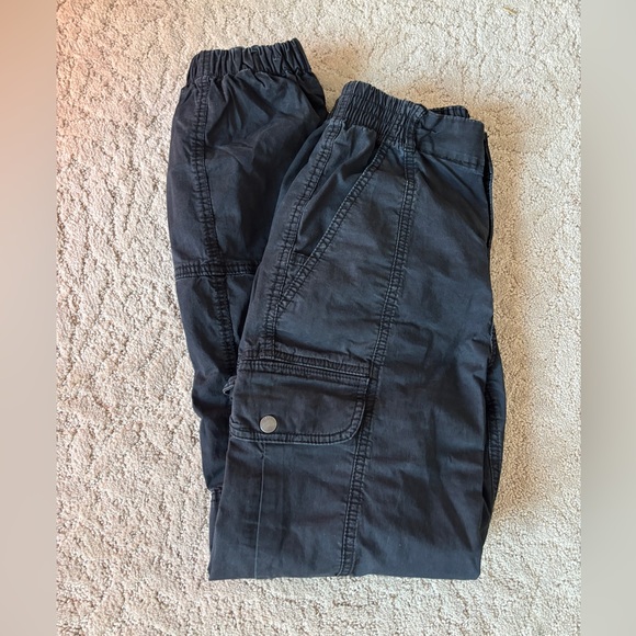 Black Cargo Garage Pants - Picture 4 of 5
